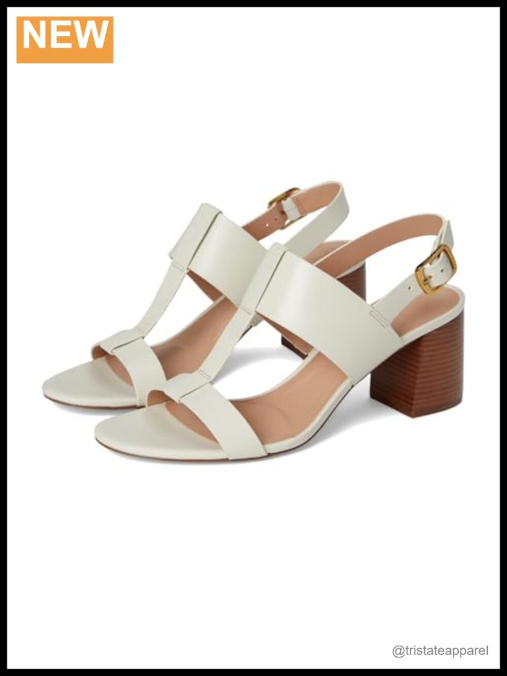 Leather T-strap Dress Sandal